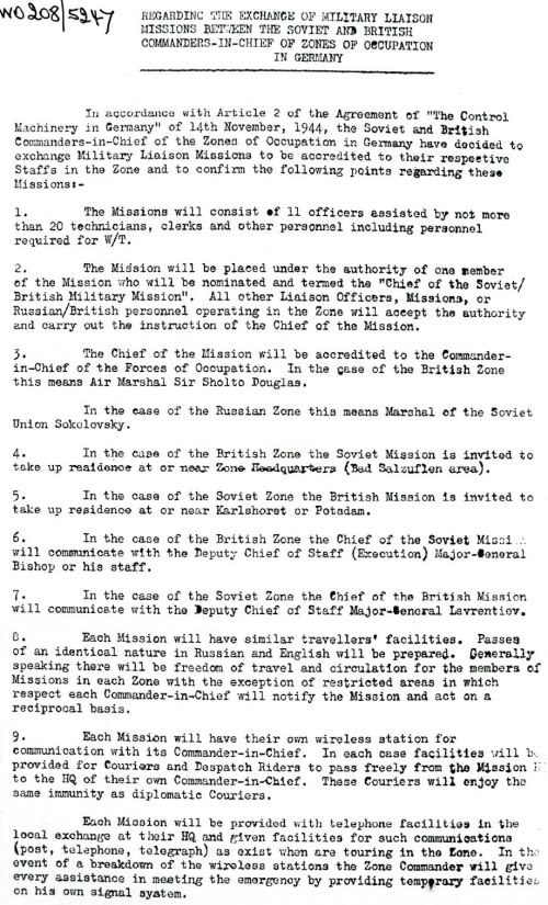 First page of the Robertson-Malinin Agreement.