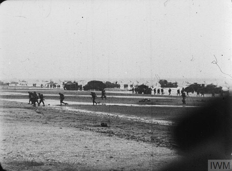 British troops on Sword beach on D-Day June 6, 1944