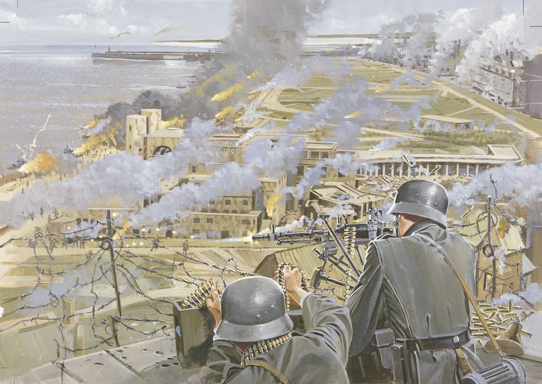 Second World War beach raid