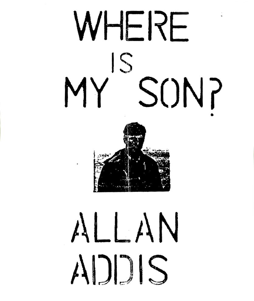 'Where Is My Son?' - Alan Addis poster