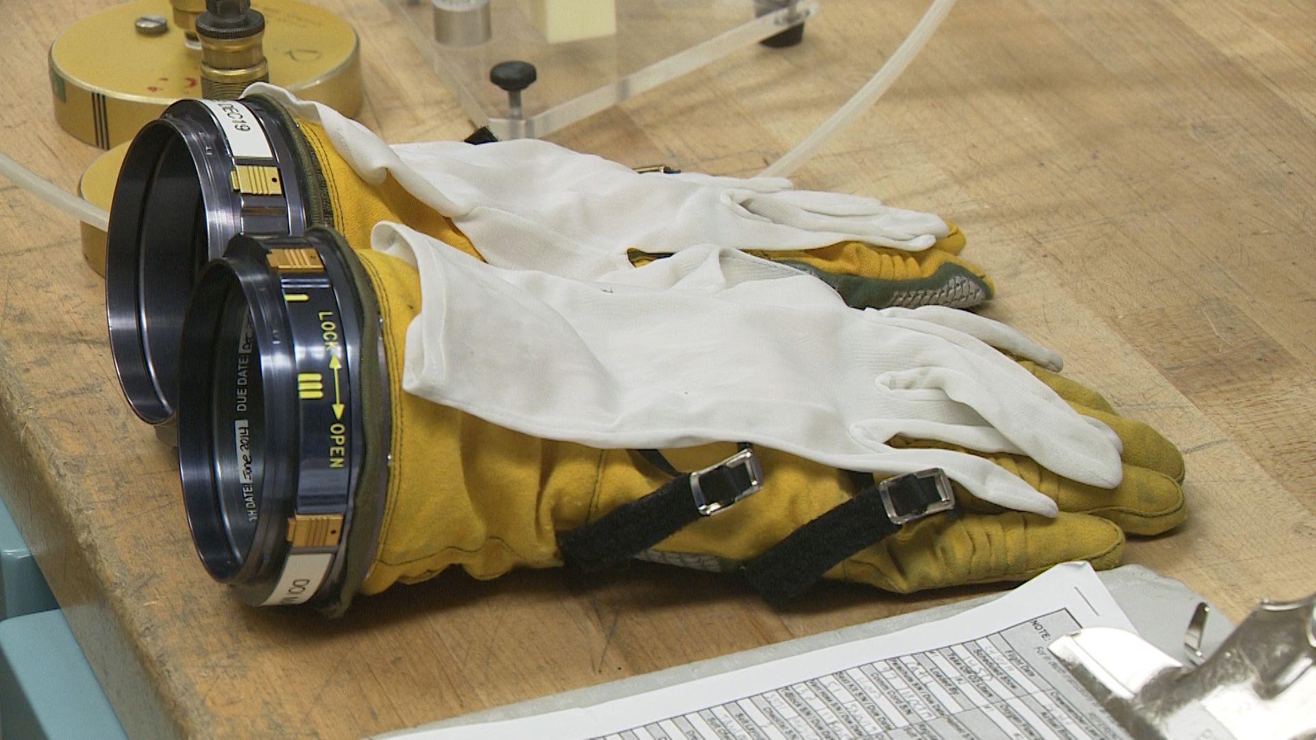 U-2 space gloves.